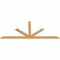 Ekena Millwork Saratoga Timber Gable Bracket, Western Red Cedar, 84"W x 35"H x 1 1/2"D x 3 1/2"F, 10/12 Pitch GBW084X35X0204SAR00SWR - alternate 4